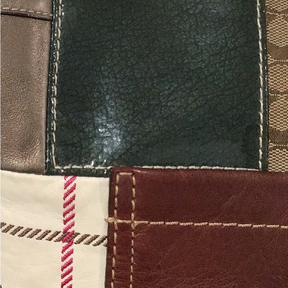 COACH Holiday Patchwork Bleecker Hobo Crossbody/Shoulder Bag, Leather/Suede, Y2K - Picture 10 of 15